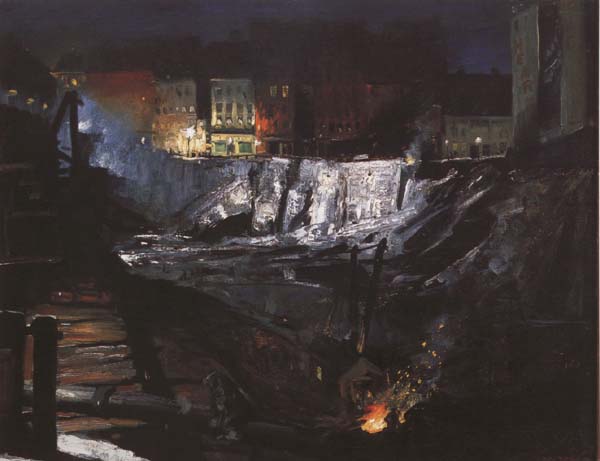 George Bellows Excavation at Night (mk43)